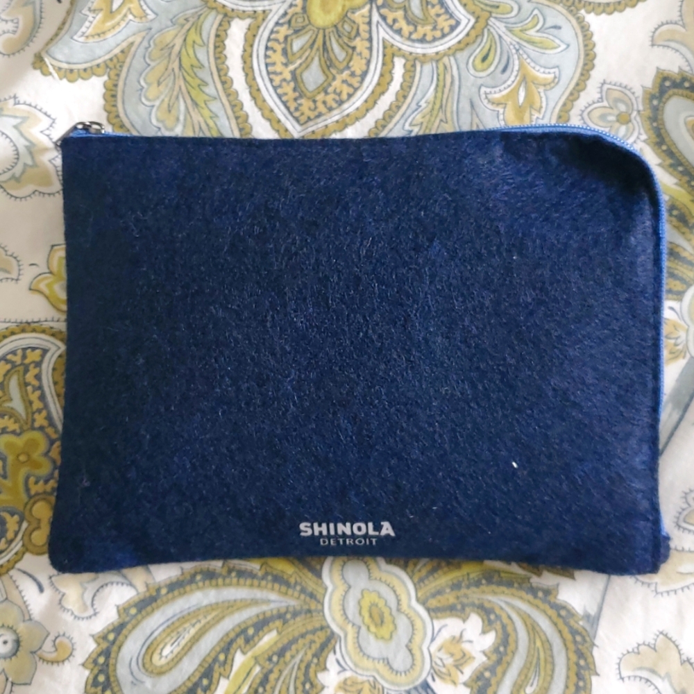 Shinola Detroit Navy Travel Amenity Kit